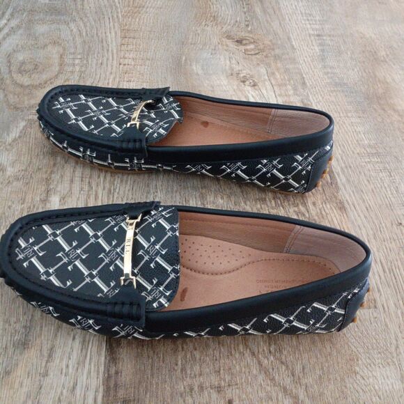 Lauren Ralph Lauren women's heritage logo Briony Driver Navy 6.5 - Picture 12 of 13